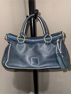 Dooney & Bourke Denim Florentine Leather Satchel NO STRAP